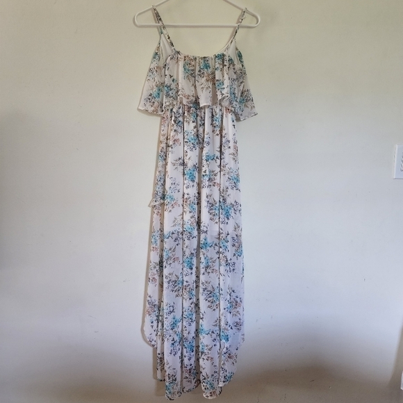 Disney Cinderella high-low maxi style floral print dress size small - Picture 4 of 8